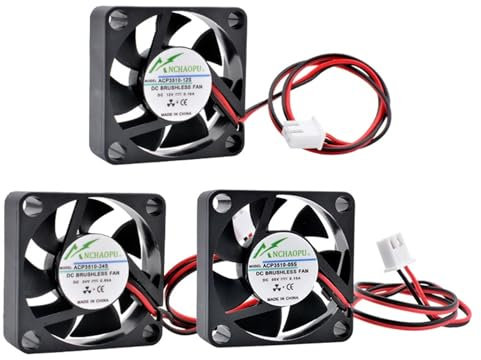 ACP3510 3.5cm 35mm ventilateur 35x35x10mm DC5V 12V 24V 2 fils 2 broches for ventilateur de refroidissement du micro-appareil routeur projecteur (Color : 12V)