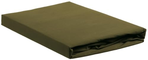 Ambiante Renforcé-Spannbettlaken für 35cm hohe Matratzen Cotton Uni Farbe Olive Green Größe 160x200