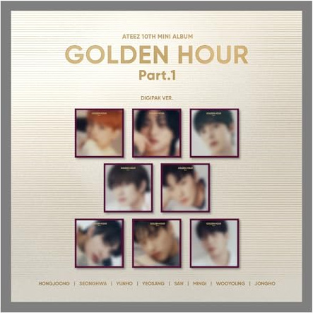 ATEEZ GOLDEN HOUR : Part.1 10th Mini Album with Tracking Sealed ATZ (Digipack WOOYOUNG Version)