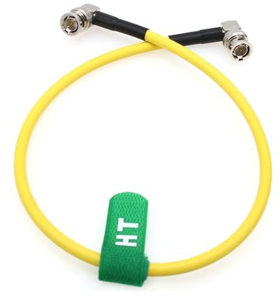HangTon 12G 4K 30p SDI Koaxial Video Kabel BNC auf BNC Canare LV-61S 75 Ohm für ARRI Alexa 35 RED Komodo Blackmagic Sony FS7 FX9 FX6 Kamera SmallHD Atomos Monitor 10m Gelb