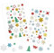 Weihnachtsaufkleber Sticker Weihnachten Glitzer Aufkleber Weihnachten Stern Gold Schneeflocken Weihnachtssticker Selbstklebend Weihnachtsdeko Für Kinder（6 Bogen ）
