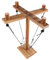 Ring Toss Game - Hook and Ring Toss Board Games with Shot Ladder, Handmade Wooden Loop Throwing Hooks for Family Bar Fun Indoor/Outdoor Game (4 People)