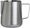 Cafetière à latte épaisse avec bec pointu - Mousseur à lait en acier inoxydable vintage vintage - Tasse graduée à café latte - Flocon de neige argenté - 600 ml