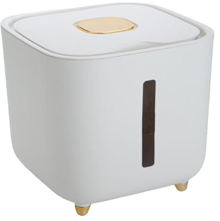 Dispensador de granos, Contenedor de almacenamiento de arroz, Dispensador de arroz, Dispensador de cereales, Contenedor hermético de arroz de 10 kg Cubo de almacenamiento de arroz, Dispensador de