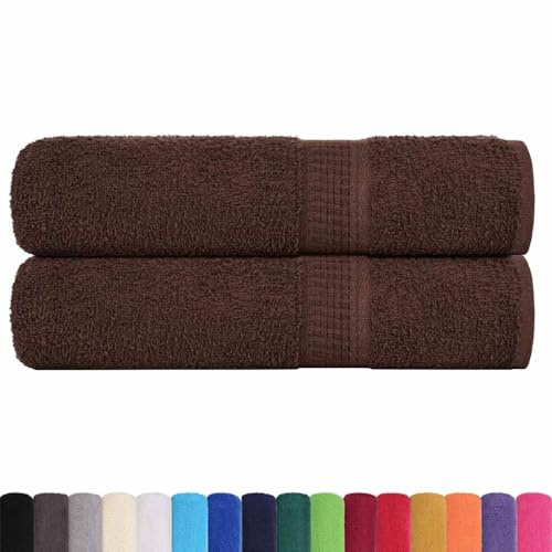 vidaXL Duschtücher FROGN 2 STK. Braun 70x140 cm 360 g/m²