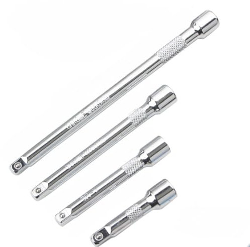 4PCS 1/4 Socket Extension Set, Drive Socket Quarter Inch Wrench Extension Bar Set,Ratchet Extension Set, 2 / 50mm, 3 / 75mm, 4 / 100mm, 6 / 150mm,Premium CR-V Durable Material