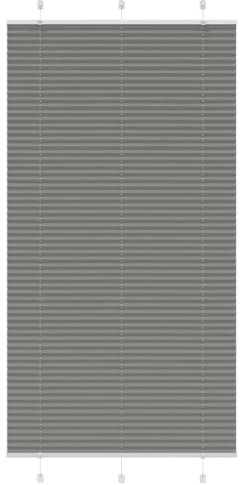 vidaXL Plissee Anthrazit 105x200 cm Stoffbreite 104,4 cm Polyester, Faltrollo, Klemmfix, Plisseerollo, Jalousie, Rollo, Plisseerollo für Fenster