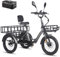 Fafrees F20 Mate E-Bike Dreirad 23,45Ah/1125,6Wh Akku Straßenzulaßung [ Offiziell ] Ebike Herren 180kg, Elektrofahrrad Damen Hydraulische Scheibenbremsen 65N.m, Electric Bike, 3 Räder Erwachsene