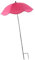 Kuntesetty Parasol de Exterior Paraguas Grande para Plantas de Jardín, Parasol de Jardín con Ángulos Ajustables, Protección UV 50, Parasol de Jardín Cubre Sol para Macetas, Jardín, Parterres, Roja