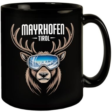 speecheese Tasse MAYRHOFEN Tirol mit coolem Hirsch lustige Alpenfans | für Naturfreunde