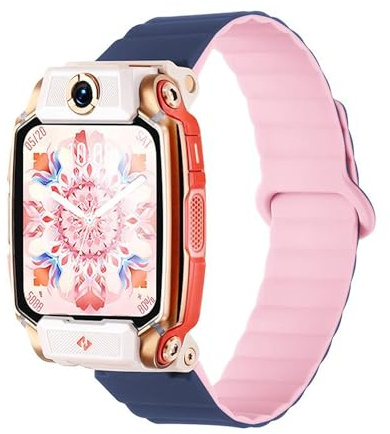 Wigento Magnetisches Silikon Armband für Imoo Watch Phone Series Two Color Design