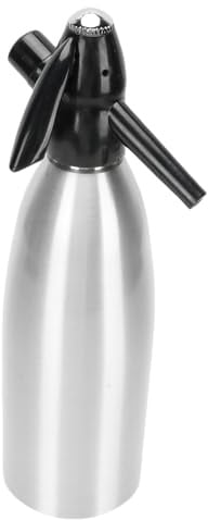 Fafeicy Soda-Siphon, Kompakter Sprudelwasserbereiter mit Aluminiumgehäuse, 1 L Fassungsvermögen für Zuhause, Bar, Camping