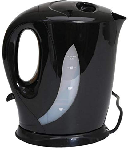 Quest Kettle 1.7L Low Wattage Cordless Kitchen Appliances | Black