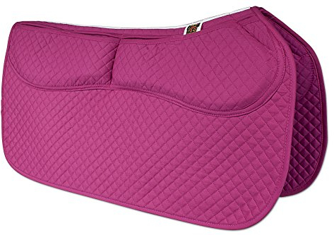 ECP Equine Comfort Products Thermoregulierende Western-Schabracke, maschinenwaschbar, konturierte Passform, wasserabsorbierend, therapeutisch, stoßdämpfend mit verstellbaren Unterlegscheiben aus