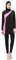 BOZEVON Muslimischen Badeanzug - Muslim Islamischen Bescheidene Badebekleidung Modest Swimwear Beachwear Burkini für Damen, Schwarz+Rosa, XL