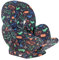 JYOKO Kids Sitzverkleinerer Antiallergikum Universal Baby 100% Baumwolle (Happy Dino, Enthält Kopf-, eine Körper- und eine Rückenstütze)