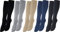 Vitasox 44458 Stützstrümpfe für Damen & Herren, Stützkniestrümpfe aus Baumwolle mit Kompression für Flug, Reise, Büro und Auto, Thrombose Socken gegen geschwollene Beine, 1 Paar anthrazit 43/46