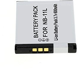 Wiederaufladbarer Lithium-Akku, kompatibel mit Canon NB-11L PowerShot IXUS 3,7 V – 600 mAh
