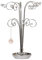 HOHIYA Schmuckständer Schmuckhalter Schmuckbaum Silber Kettenhalter zur Aufbewahrung von Halsketten, Ohrringen und Armbändern37,8cm