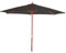 Mendler Sonnenschirm Florida, Gartenschirm Marktschirm, Ø 3m Polyester/Holz - anthrazit