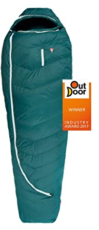 Grüezi bag Biopod DownWool Subzero 200 Allround-Schlafsack Winter/Herbst, 230x85x55cm, bis Körpergröße 200cm, Tkomf 2°C/Tlim -4°C, Packmaß Ø 22 x 25cm