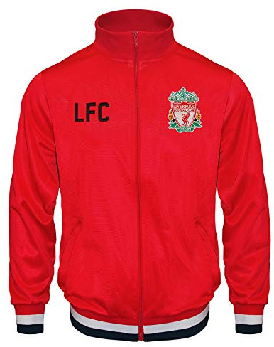 Liverpool FC Official Gift Boys Retro Track Top Jacket Red 2-3 Years