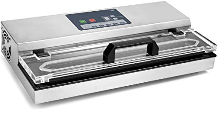 Lacor - 69540 - Envasadora al vacio, Máquina de vacio, Selladora de Alimentos, Acero inoxidable, Libre BPA, Sellado Hermético, 650W, 40cm, Inox