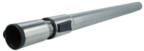 vhbw Tube d'aspirateur compatible avec Miele S518 | S5211, S516-1, S5210, S518-1, S517-1 aspirateur - raccord 35 mm, 60 - 100 cm, noir / argenté