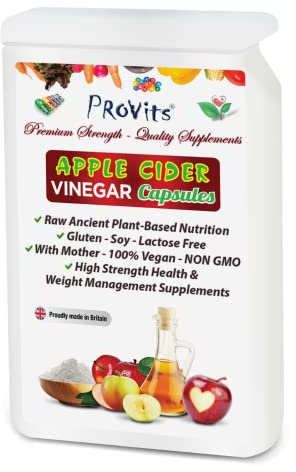 120 Apple Cider Vinegar Capsules with Mother 1200mg per Serving Natural High Strength Weight Loss Supplements - General Health, Vegan Friendly, Natural Probiotics & Antioxidants