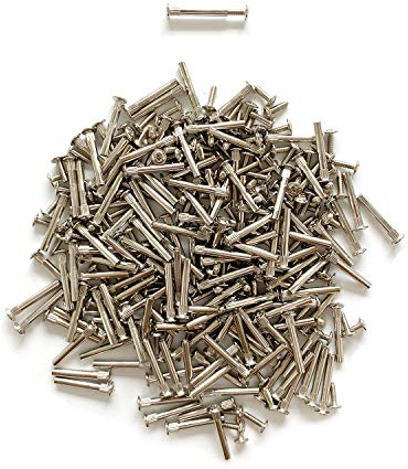 LIKERAINY Lot de 150 Vis de Connexion avec Boulon Connecteur Fileté à Douille M5 pour Fixation de Porte Lit Armoire en Bois Meuble de Cuisine Relieuse Plaqué Nickel Ajustable 35-45mm