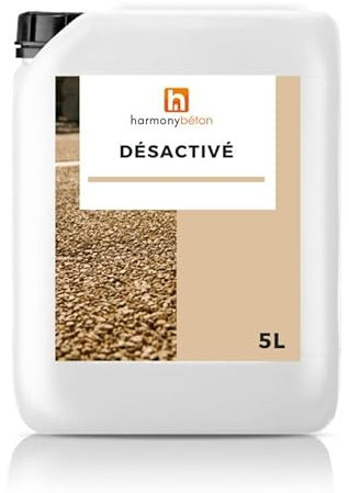 Désactivant de surface - Béton désactivé - 5 L 4/6/8 mm - Granulométrie 4/6/8 mm - Harmony Béton