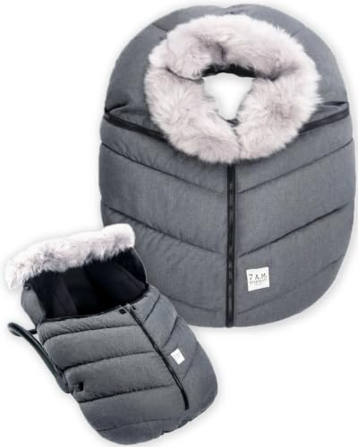 7AM Enfant Kindersitz Überzug Babyschale Babykorb - Cocoon für Babys und Kleinkinder, leichtes, warmes Cover, mit Fleece gefüttert (0-12M)