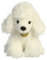 Aurora® Miyoni® Kuscheltier Pudelwelpe – lebensechte Details – geschätzte Begleitschaft – Weiß 22,9 cm