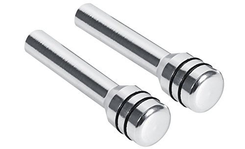 Door Lock Pin Cover, 2Pcs Car Door Lock Knob Universal Car Truck Aluminum Interior Door Lock Knob Pins CoverDoor Lock Switches (Silver)