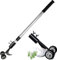 Hmpet Unkrautstecher Mit Stiel,Unkrautvernichter Mit Rädern,Unkraut Entferner Gerät Mit Teleskopstiel,Für Auffahrt Bürgersteig Patio Deck Lücke Weeder,Lange 56-95Cm,Curved Hook