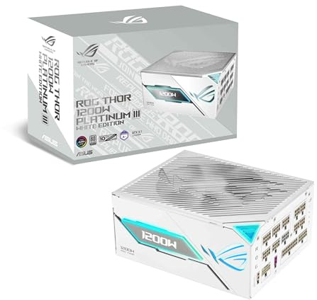 ASUS ROG Thor 1200W Platinum III White Edition Gaming Netzteil | Weiß
