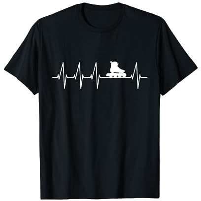 Inline Skates Herzschlag Inline Skating Roller Blades T-Shirt