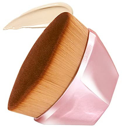 Foundation Brush, Daubigny Perfect Makeup Brush for Face Blush Liquid Powder Foundation Brush for Blending Liquid, Cream or Flawless Powder Cosmetics with Protective Case (Rose Golden)
