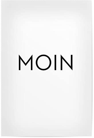 artboxONE Poster 30x20 cm Typografie Moin! hochwertiger Design Kunstdruck - Bild Moin minimalistisch Moin