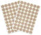 VictorsHome Screw Hole Covers Stickers PVC Self-Adhesive Caps Dustproof for Wall Wooden Furniture Cabinet 21mm 2 Sheets/108pcs Deep Oak