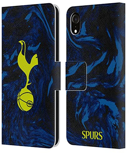 Head Case Designs Officially Licensed Tottenham Hotspur F.C. Away 2021/22 Badge Kit Leather Book Wallet Case Cover Compatible With Apple iPhone XR