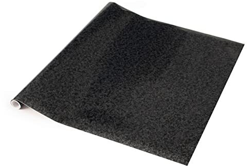 Self Adhesive Vinyl Wrap Film for Kitchen Worktops dc fix Granite Black (67.5CM, 2M)