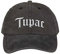 Tupac 2PAC Baseball Cap Gothic Logo Nue offiziell Charcoal Grau Unisex One Size