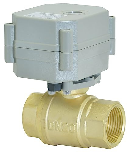 kezhai Dream 3/4 110-230V AC motorisierter Kugelhahn mit vollem Durchgang, DN20 Messing elektrischer Kugelhahn,CR303