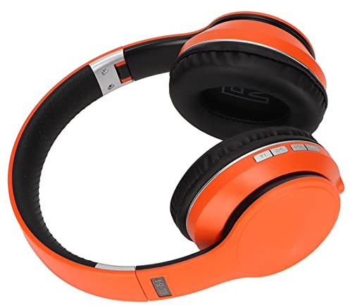 Headphones, Multifunction Foldable Headsets for Gaming (Orange)