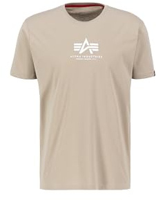 ALPHA INDUSTRIES Herren Basic T Ml T-Shirt, Beige (Vintage Sand), M
