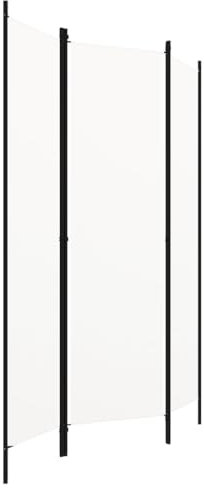 PIXZSSI 3-TLG. Raumteiler Indoor Cremeweiß 150x180 cm Freistehender Praktischer Multifunktional Trennwand Wohnzimmer Klappdesign Paravent Platz zu Sparen Dekorative Sichtschutz Schlafzimme