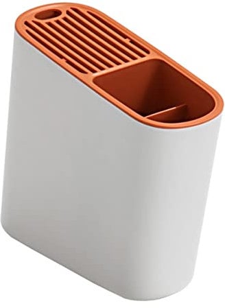 MCLIUJIA Knife Block Kitchen Storage Knife Block Multi-function Knife Holder Simple Knife Rack Household Kitchen Knife Stand Supplies Knife Holder(Orange)