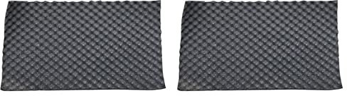 Kiudduy 2X Tapis D'Amortissement Sonore de Voiture 50X200cm Moteur Mousse Coton Autocollant Isolation Phonique 15mm D'épaisseur