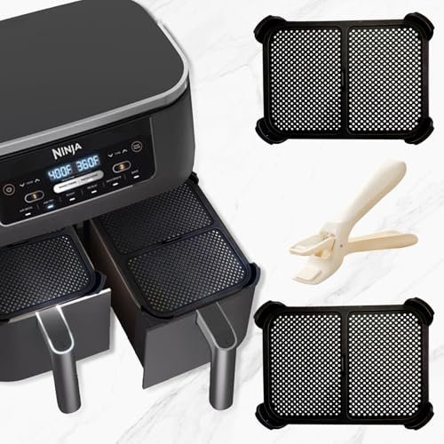 COKACA 2 Set CopriSchizzi Per Accessori Friggitrice Ad Aria,Protegge Dalle Macchie Di Grasso, Facile Da Pulire E Lavabile In Lavastoviglie,Per Ninja Friggitrice Ad Aria AF400EU/AF451EU/DZ401EU